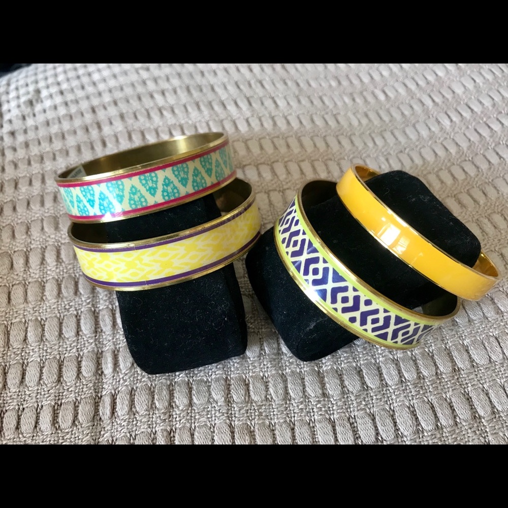 Enamel Bangle Bracelets-Colorful Designs, Perfect - Picture 3 of 3